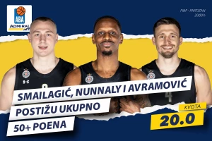 AdmiralBet specijal - Raspoloženi Smailagić, Naneli i Avramović i kvota 20!
